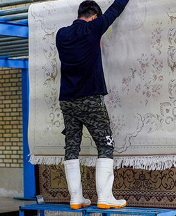 گرم خانه یا سالن خشک کردن در قالیشویی وردآورد 